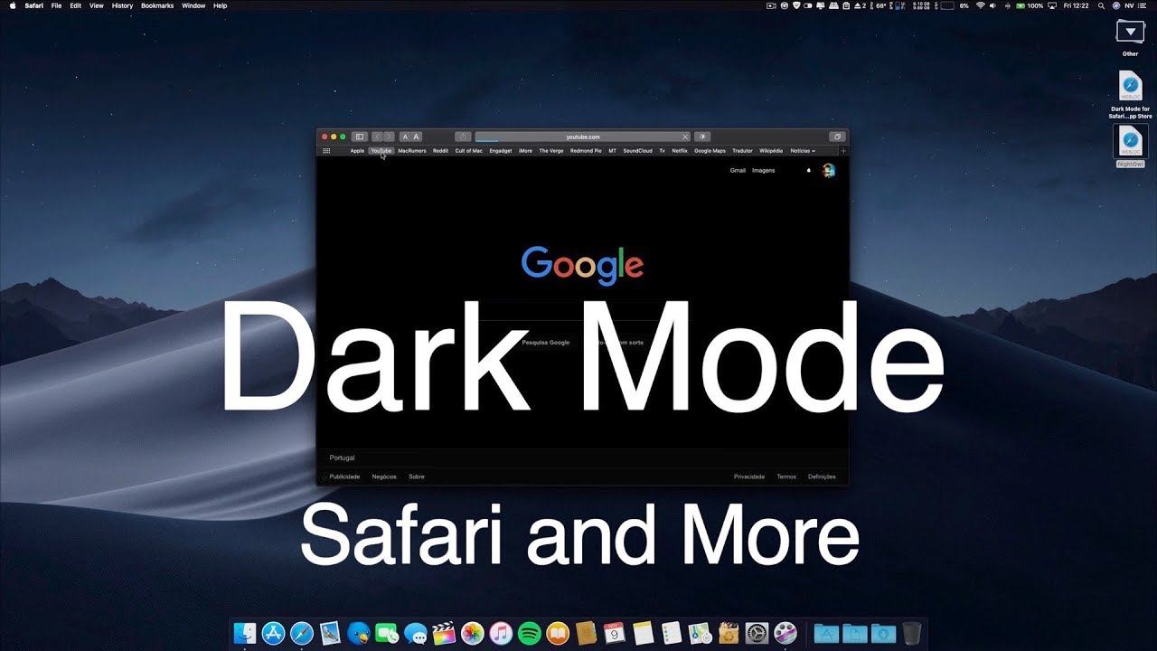 Cách bật chế độ tối trên Safari (dark mode)